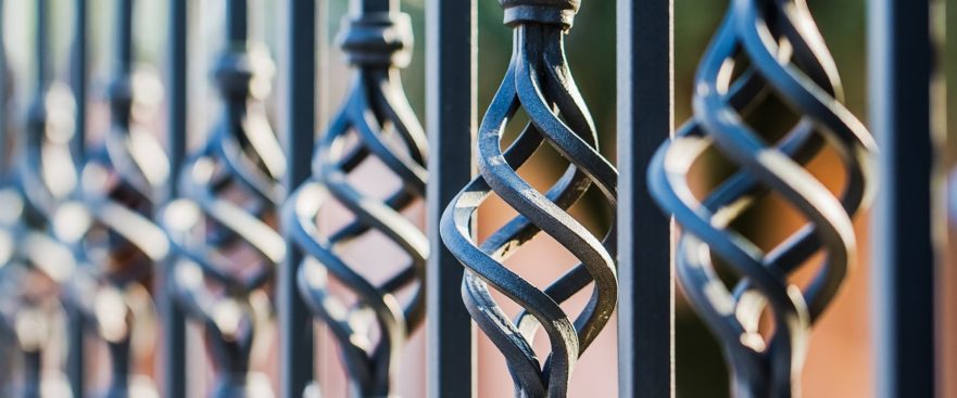 Close up of intricate gate