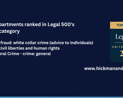 Legal 500 Hickman & Rose Tier 1